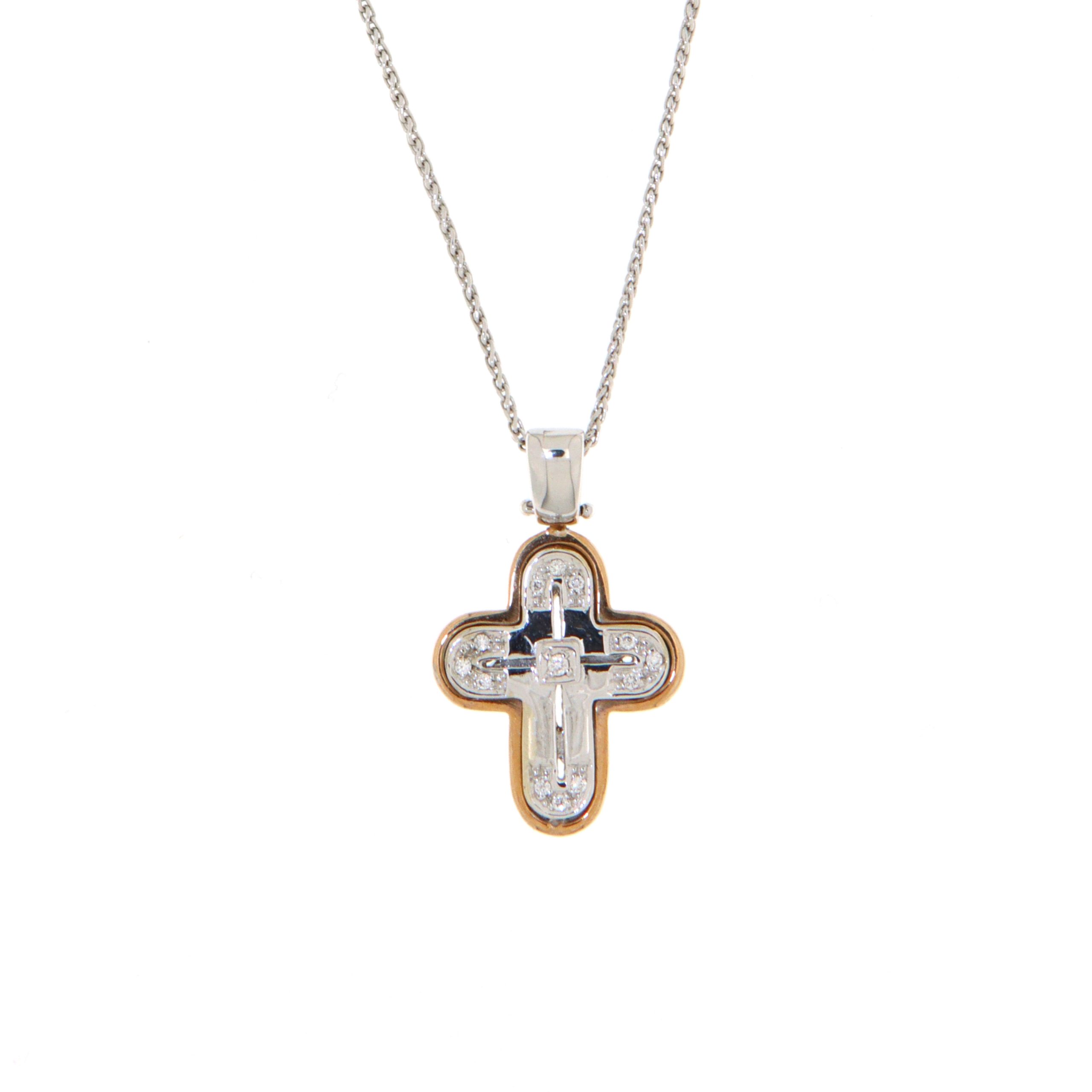 Richsteel Collana Uomo Con Ciondolo Croce Incisa – Acciaio Inossidabile 316L – Antiallergico – Catena Regolabile 55+5 Cm – Argento
